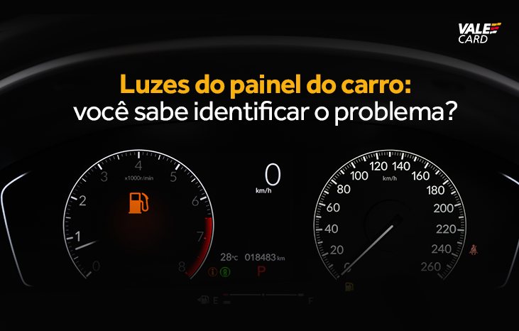 luzes do painel do carro